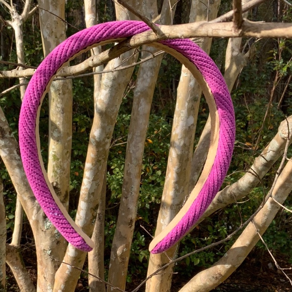 PLUM VIOLET FABRIC SUEDE INSIDE HEADBAND